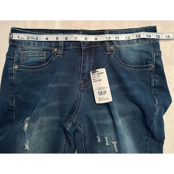Suzanne Betro Super Destroyed Jeans Sz 6 NWT - Picture 7 of 12